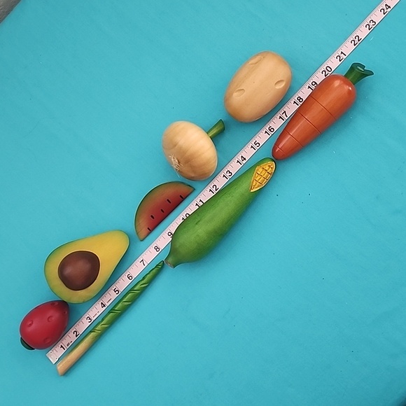 Vintage Wooden Fruit & Vegetable Art Decoration Home Decor - Picture 13 of 16